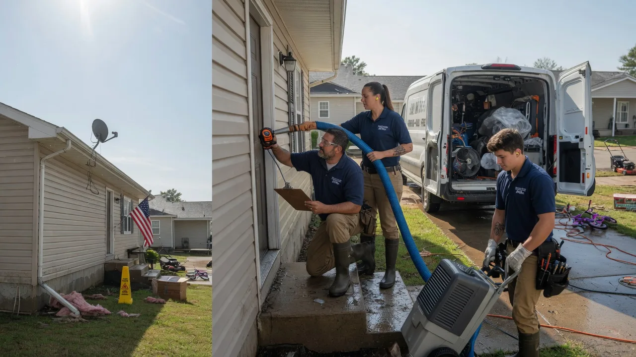 Ceiling Water Damage Restoration in Ramona, KS near me